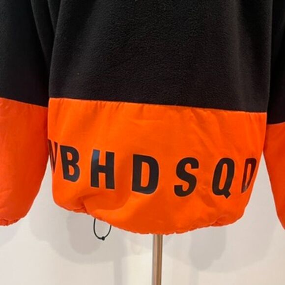 Neighborhood Squad Black Fleece Popover Jacket Orange SQD E-Jacket XL Japan - Picture 4 of 12